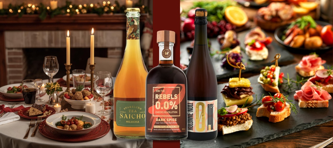 Feestelijk zonder alcohol: bubbels, bites & verhalen