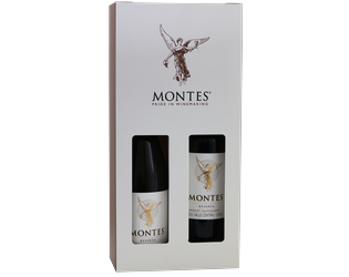 Montes Cabernet Sauv + Chardonnay Res 2x 0,75 in Giftbox