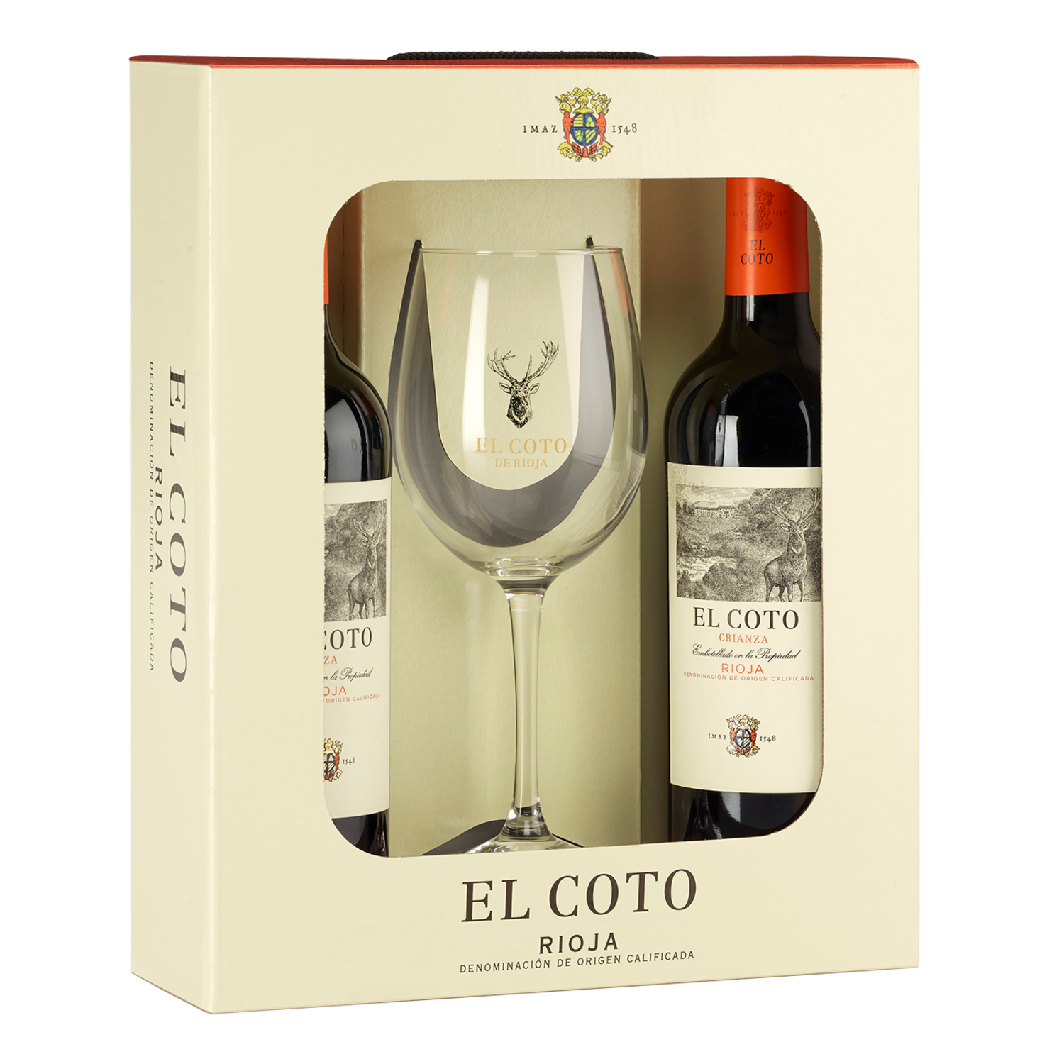 El Coto Crianza Giftpack 2 x 0,75cl with Glass