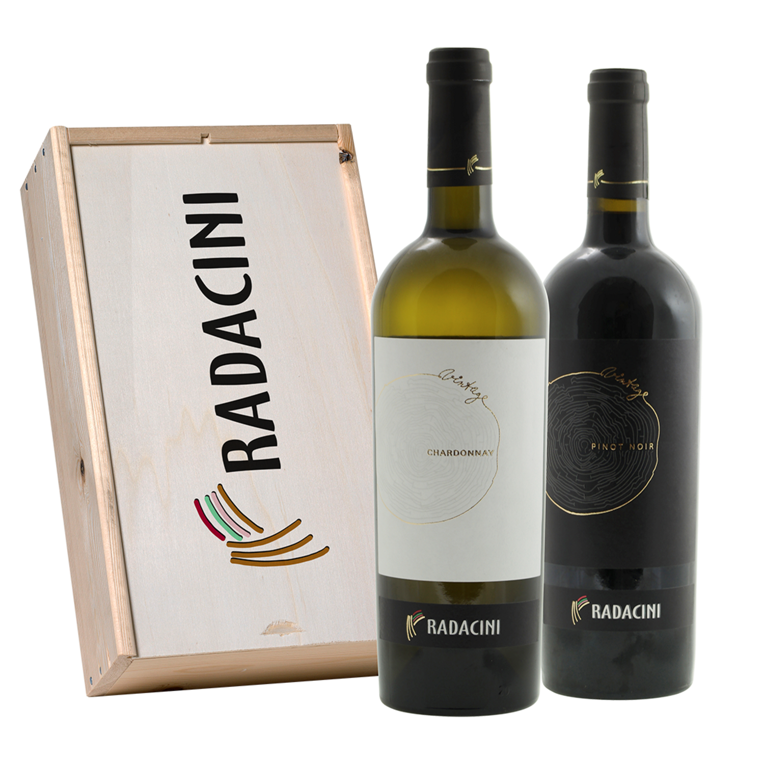 Radacini Vintage Chardonnay & Pinot Noir (in geschenkkist)