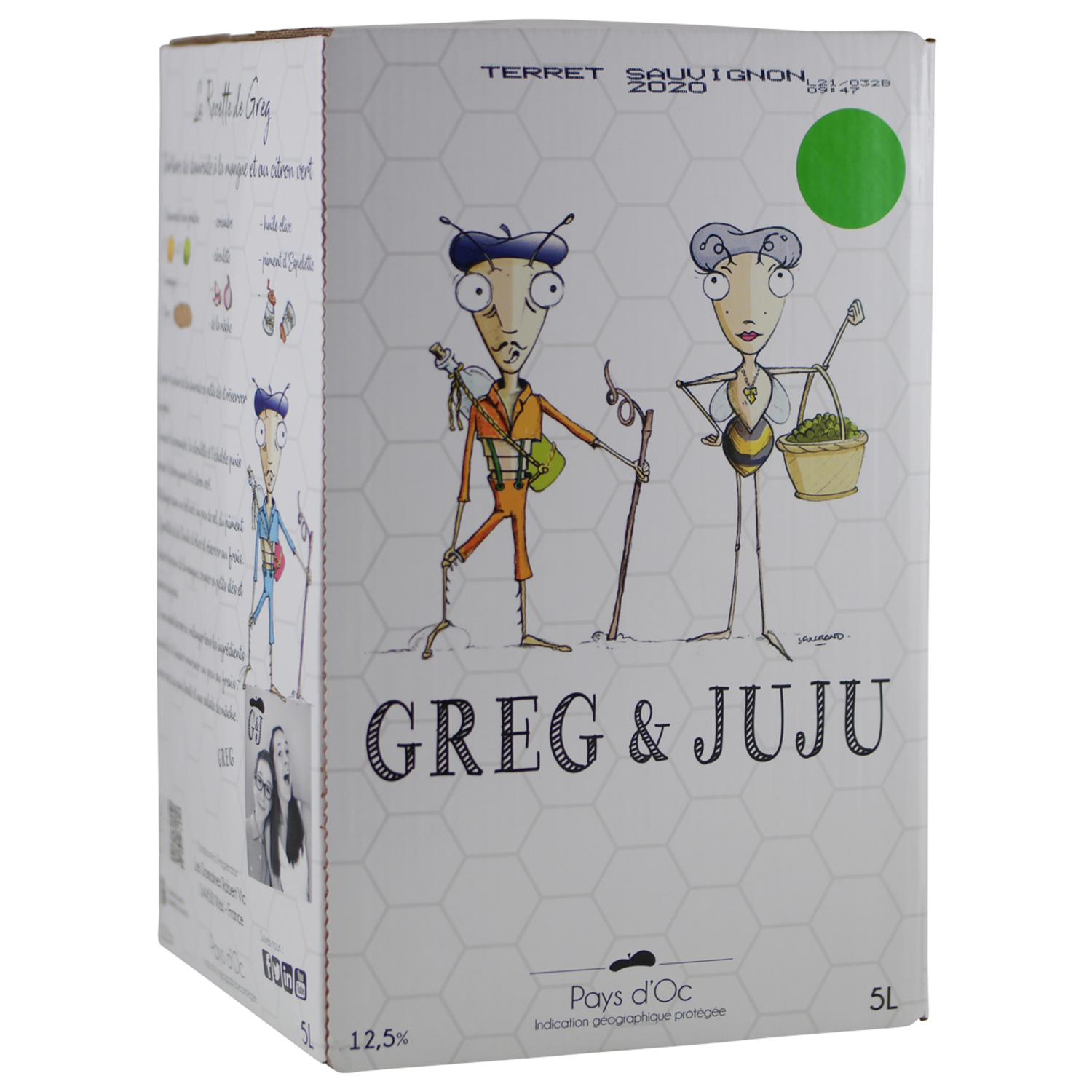 Greg & Juju Terret/Sauvignon (BIB 5 liter)
