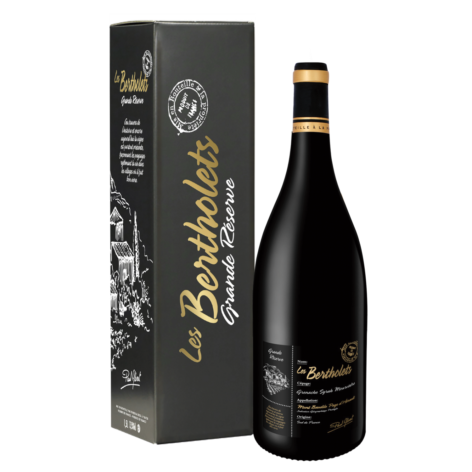 Les Bertholets GSM Grande réserve  magnum giftpack