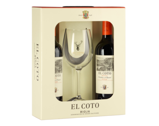 El Coto Crianza Giftpack 2 x 0,75cl with Glass
